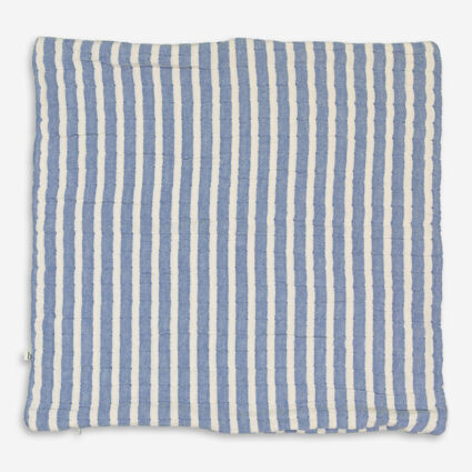 Blue & White Striped Cushion Cover 50x50cm | TK Maxx