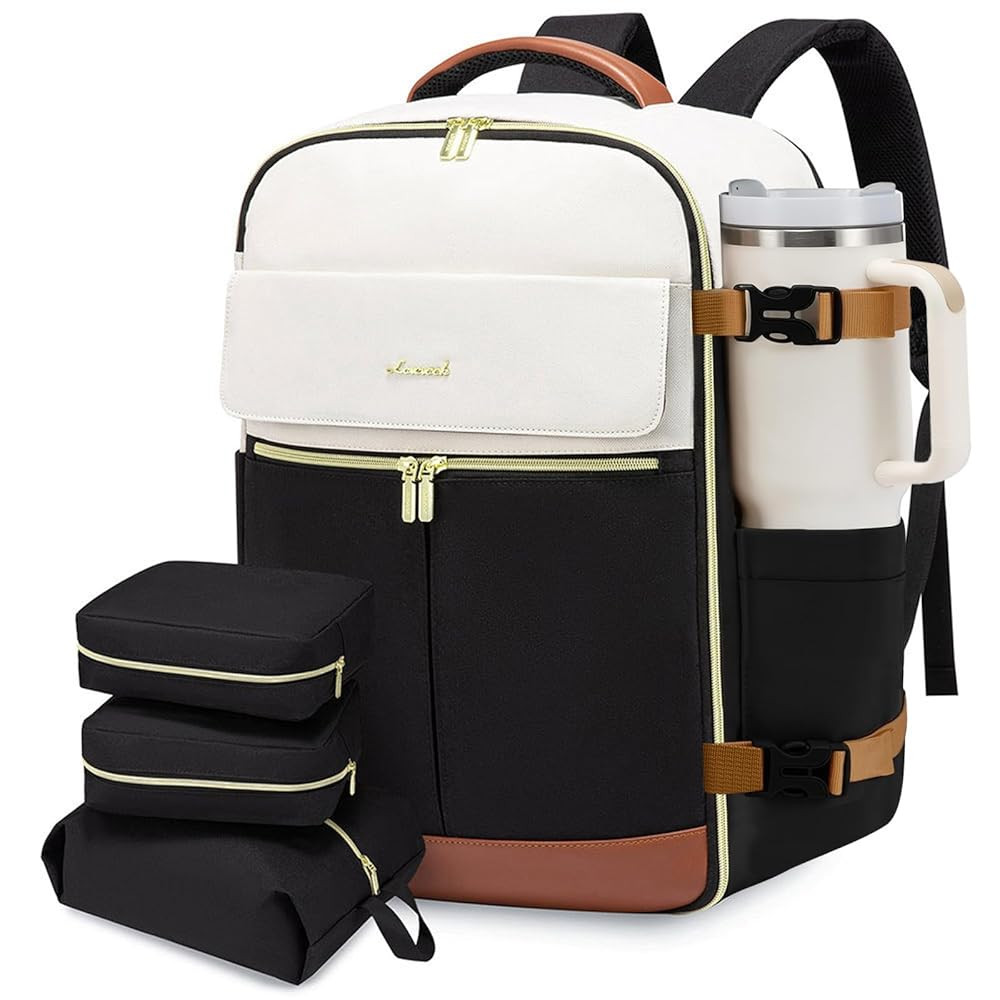 LOVEVOOK Travel Backpack for Women, TSA Carry On Backpack Flight Approved Luggage, 40L Water Resi... | Amazon (US)