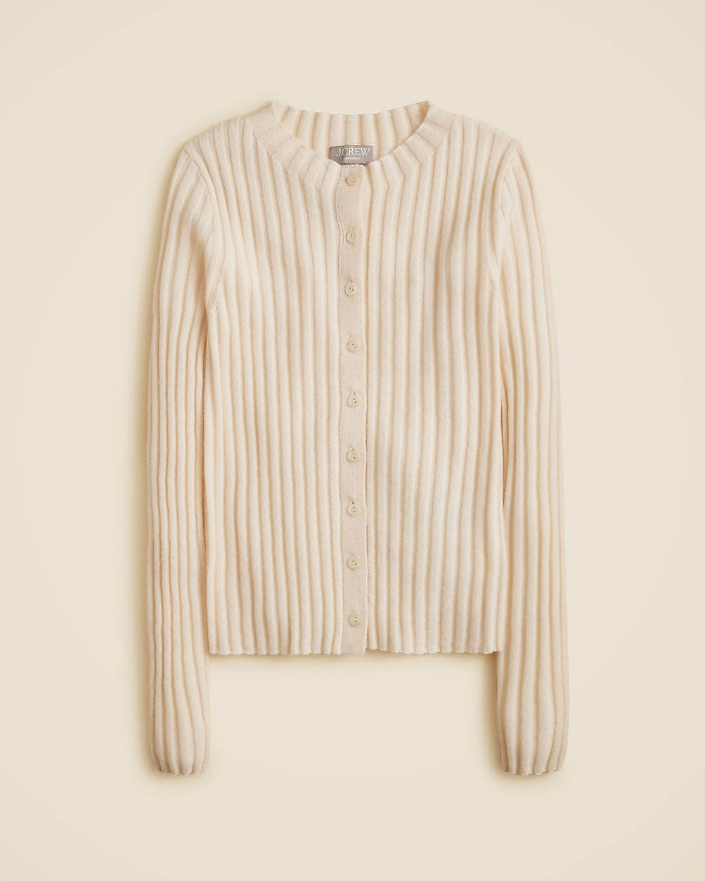 Wide-rib cashmere cardigan | J. Crew US