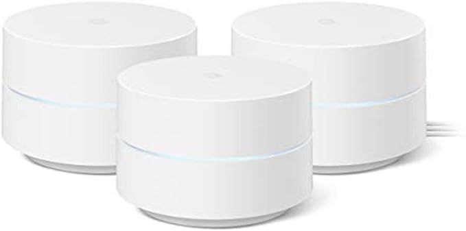 Google Wifi - AC1200 - Mesh WiFi System - Wifi Router - 4500 Sq Ft Coverage - 3 pack | Amazon (US)