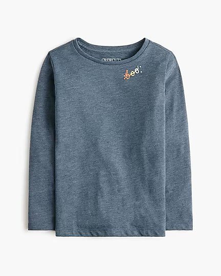 Girls' boo embroidered tee | J.Crew Factory