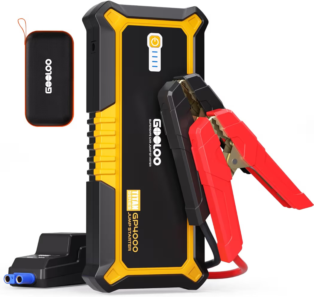 GOOLOO GP4000 Jump Starter 4000A Peak Car Starter (All Gas,up to 10.0L Diesel Engine) SuperSafe 1... | Amazon (US)