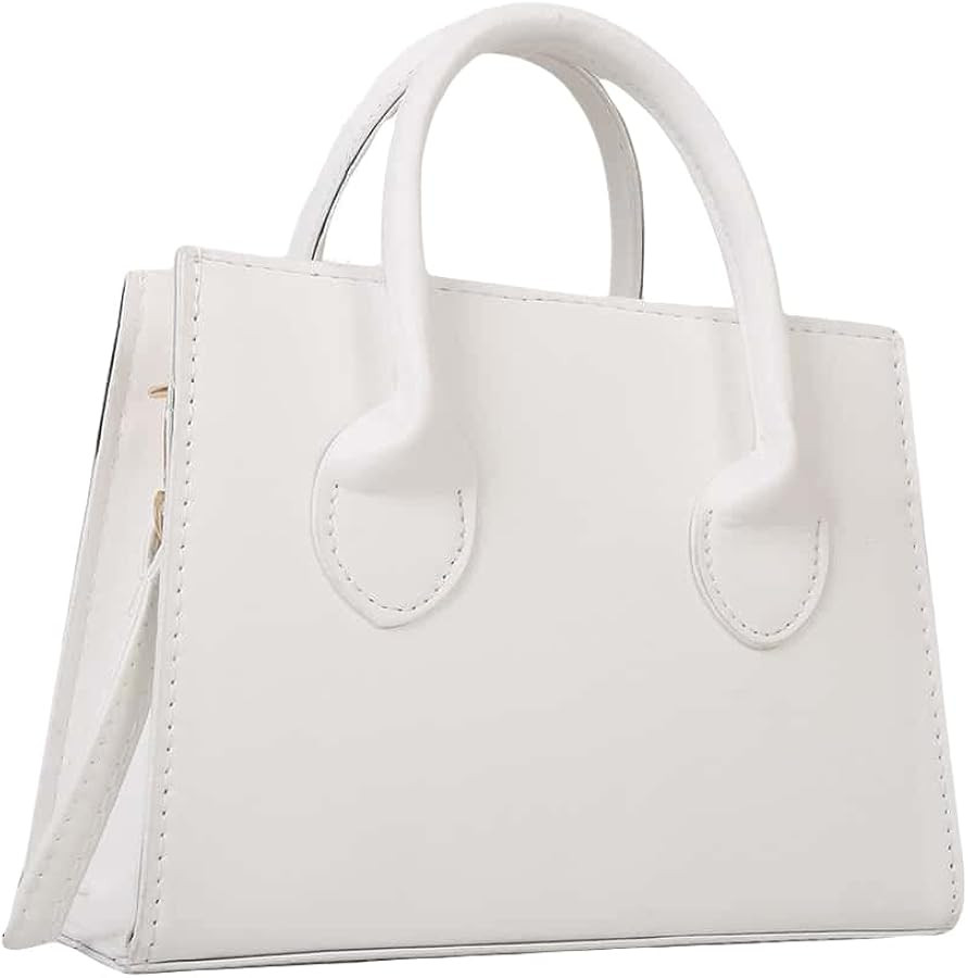 GORGLITTER Women's Small Crossbody Purse Double Handle Satchel Shoulder Bag Crossbody Square Bag ... | Amazon (US)