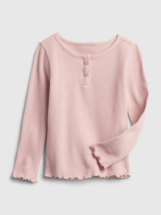 Toddler Henley Waffle-Knit T-Shirt | Gap (US)