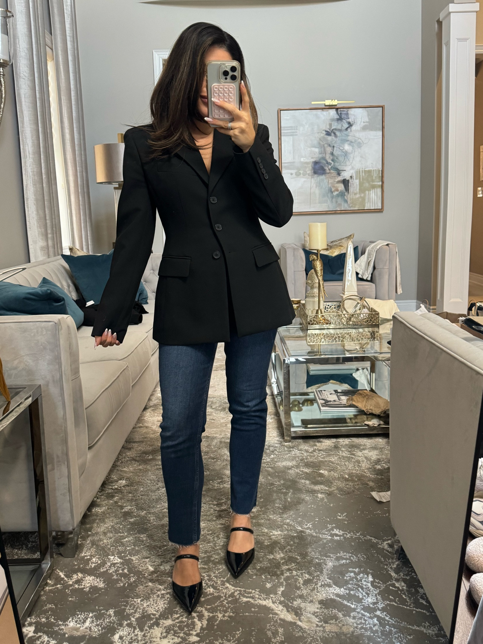 Xs Blazer
26 Jeans

#LTKstyletip #LTKSeasonal #LTKworkwear