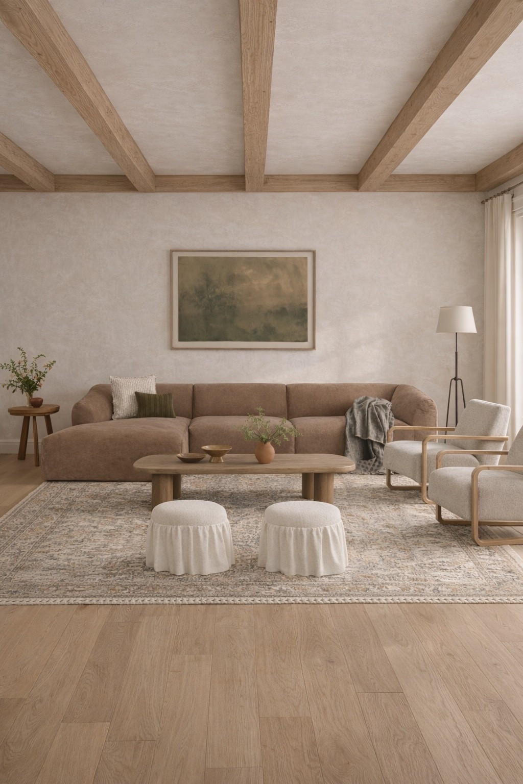 The coziest and warmest organic living room! I love the earthy tones and subtle pops of ivory! All of these pieces are up to 25% off right now. 

#LTKSaleAlert #LTKHome