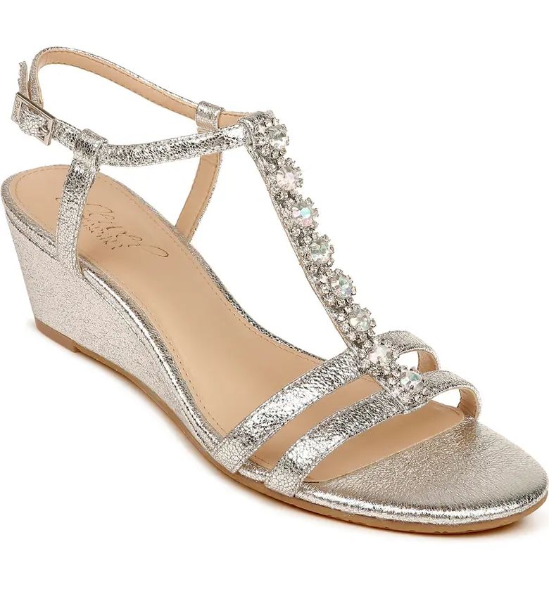 Farah Crystal Embellished Wedge Sandal | Nordstrom