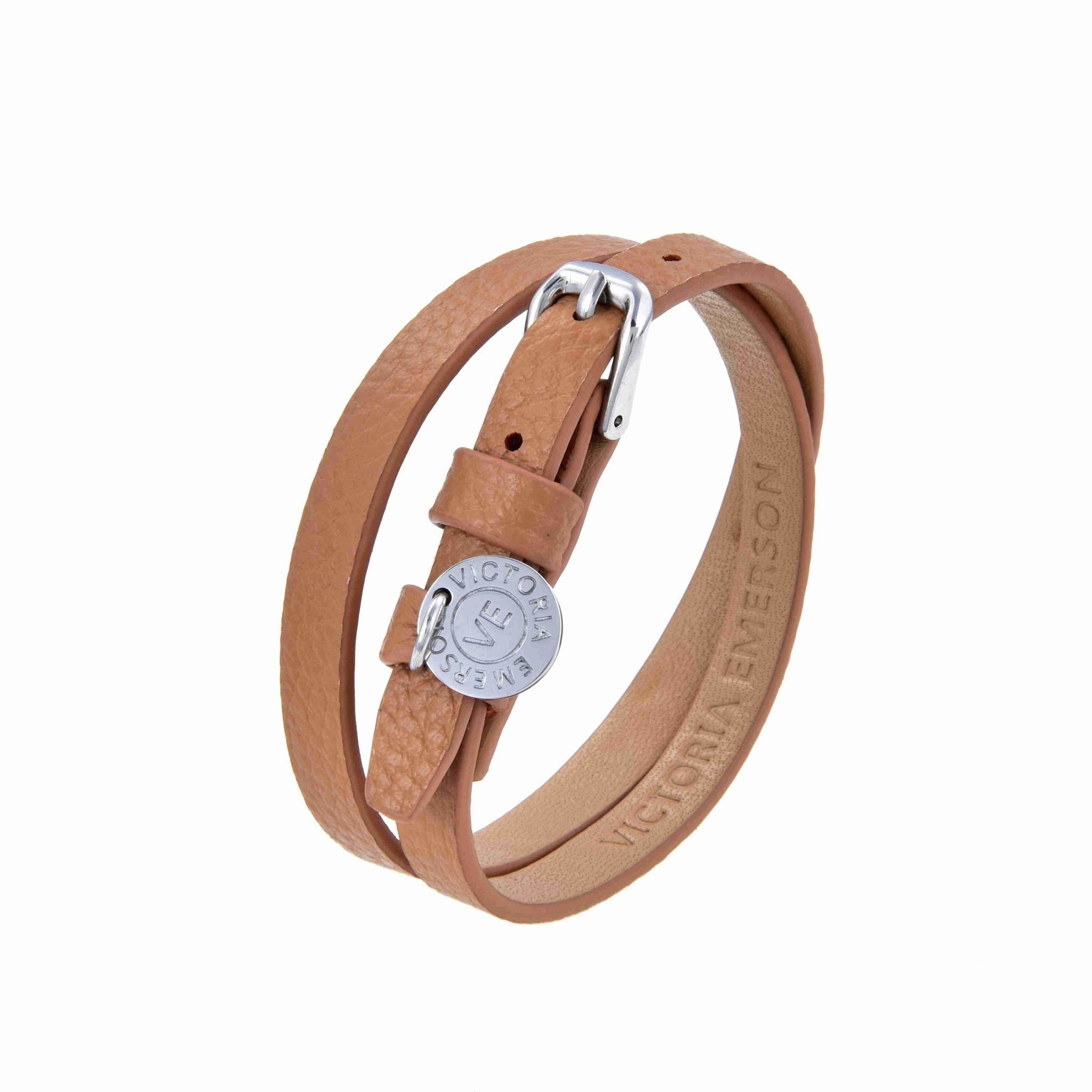 Double Wrap on Tan Leather | Victoria Emerson