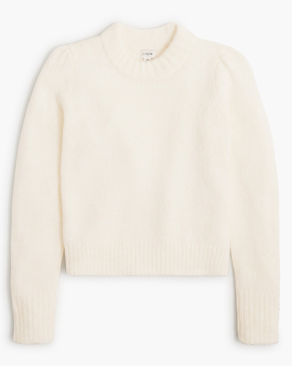 Fuzzy puff-sleeve sweater | J.Crew Factory