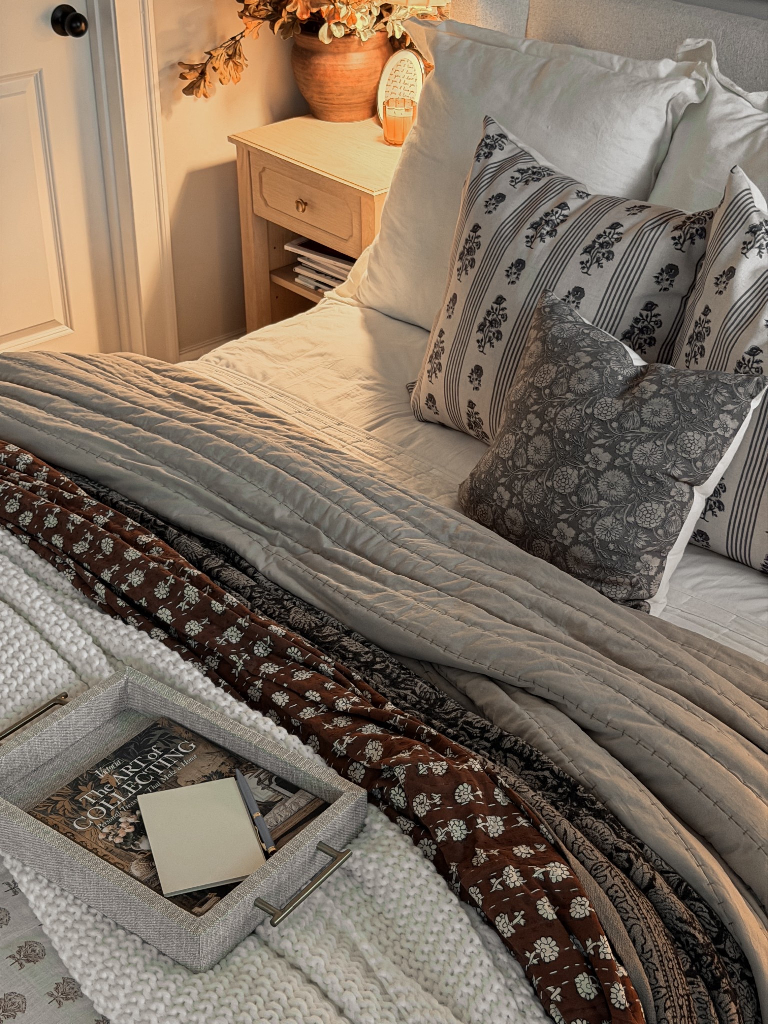#BlockPrintBedding #KanthaQuilt #VintageTextiles #EtsyHome #AmazonHome #CozyBedroom #LayeredBedding #TraditionalFarmhouse #Grandmillennial #CottagecoreDecor #EnglishCountryStyle #ChunkyKnitBlanket #FloralPillows #BedroomInspo #WarmNeutrals #ArtisanDecor #HandmadeBedding #BohoFarmhouse #TexturedHome #SlowLiving #AntiqueInspired #BeddingRefresh #NeutralBedroom #MoodyFarmhouse #StitchedQuilt #HomeStaging #InteriorDetails #WovenTray #BedsideTable #RusticModern #BlockPrintPillow #IndianBlockPrint #HandBlockPrint #VintageThrow #AmazonBedding #AmazonFinds #EtsyFinds #BeddingLayers #TexturedBedding #CozyVibes #HomeDecorInspo #InteriorStyling #FoundItOnAmazon #BedroomGoals #AntiqueVibes #WarmTones #CottageStyle #RusticDecor #HandmadeQuilt #QuiltedBlanket


#LTKHome #LTKSaleAlert #LTKSeasonal