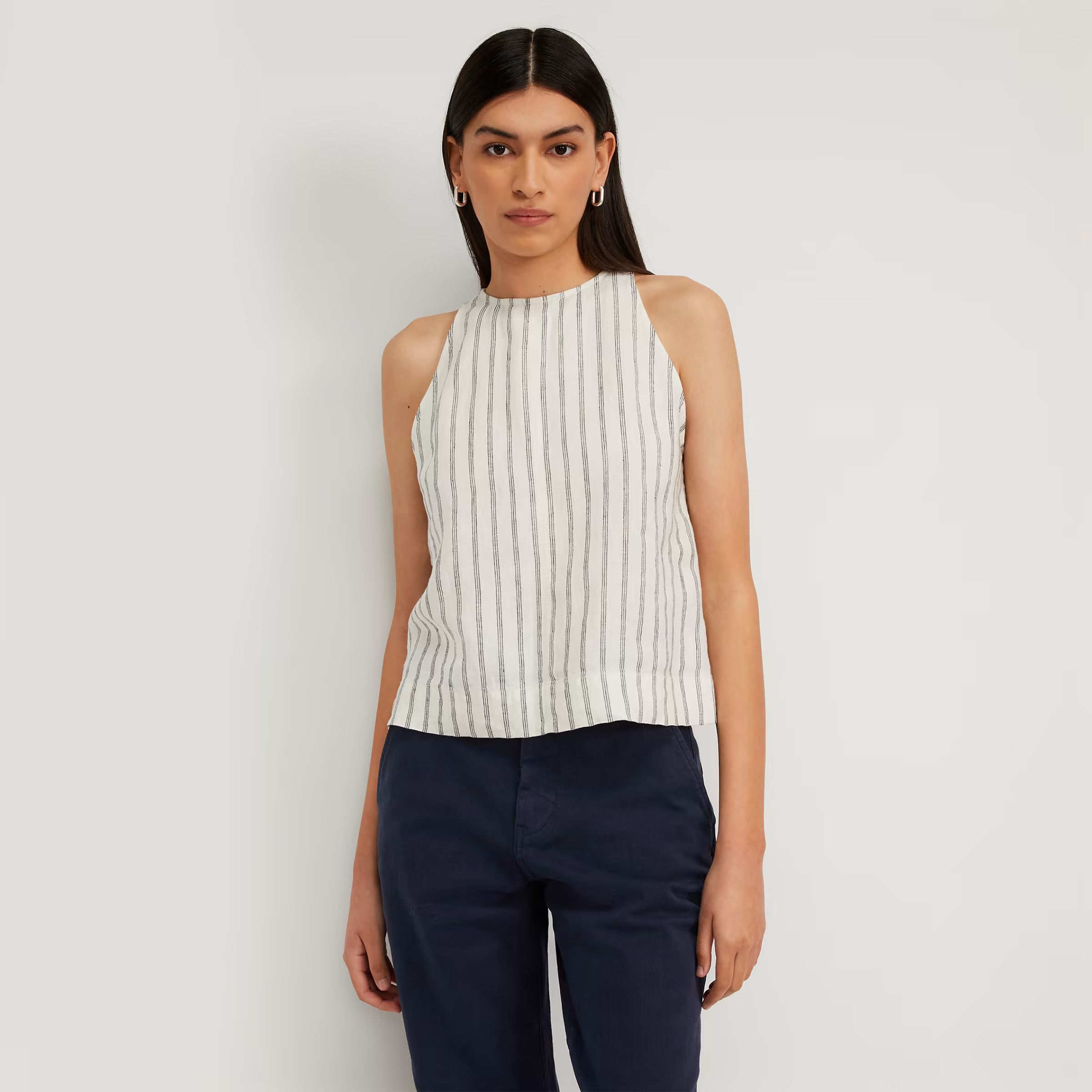 The Linen High-Neck Tank | Everlane