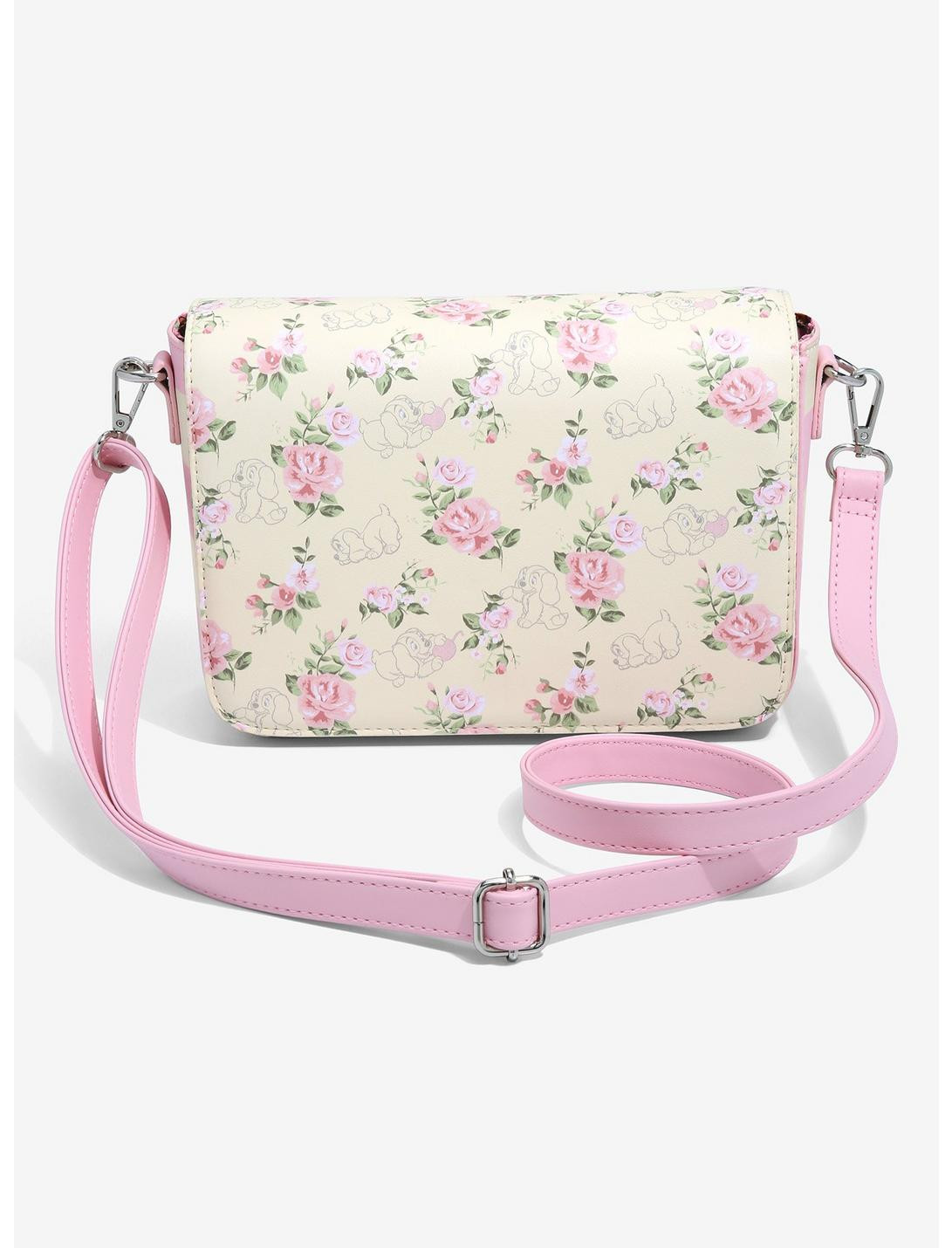 Loungefly Disney Lady and the Tramp Floral Crossbody Bag - BoxLunch Exclusive | BoxLunch