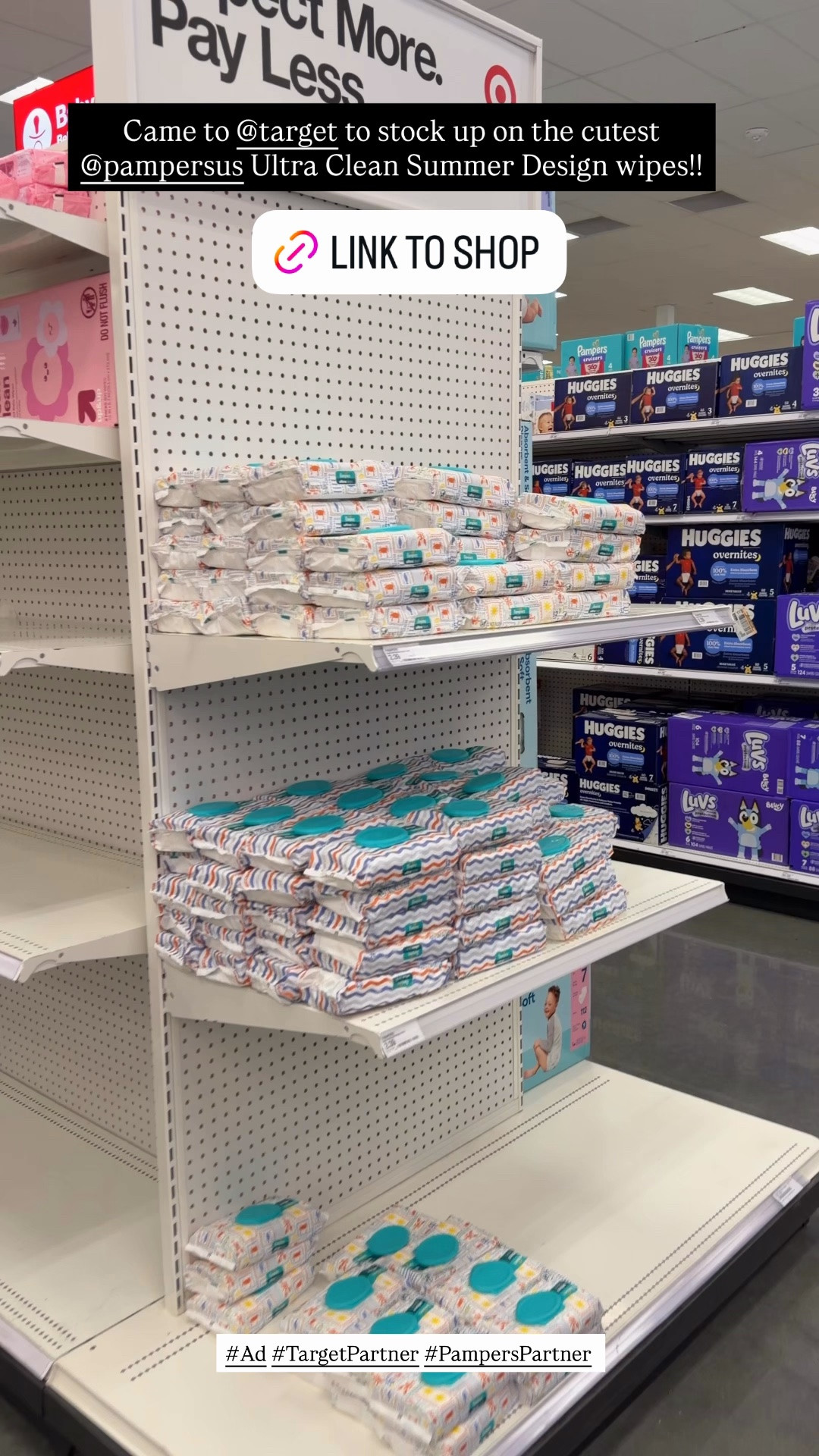 #Ad Stocking up on the new @PampersUS Ultra Clean Summer design wipes at @Target 👏


#TargetPartner #PampersPartner

#LTKmomlife #LTKTravel #LTKBaby