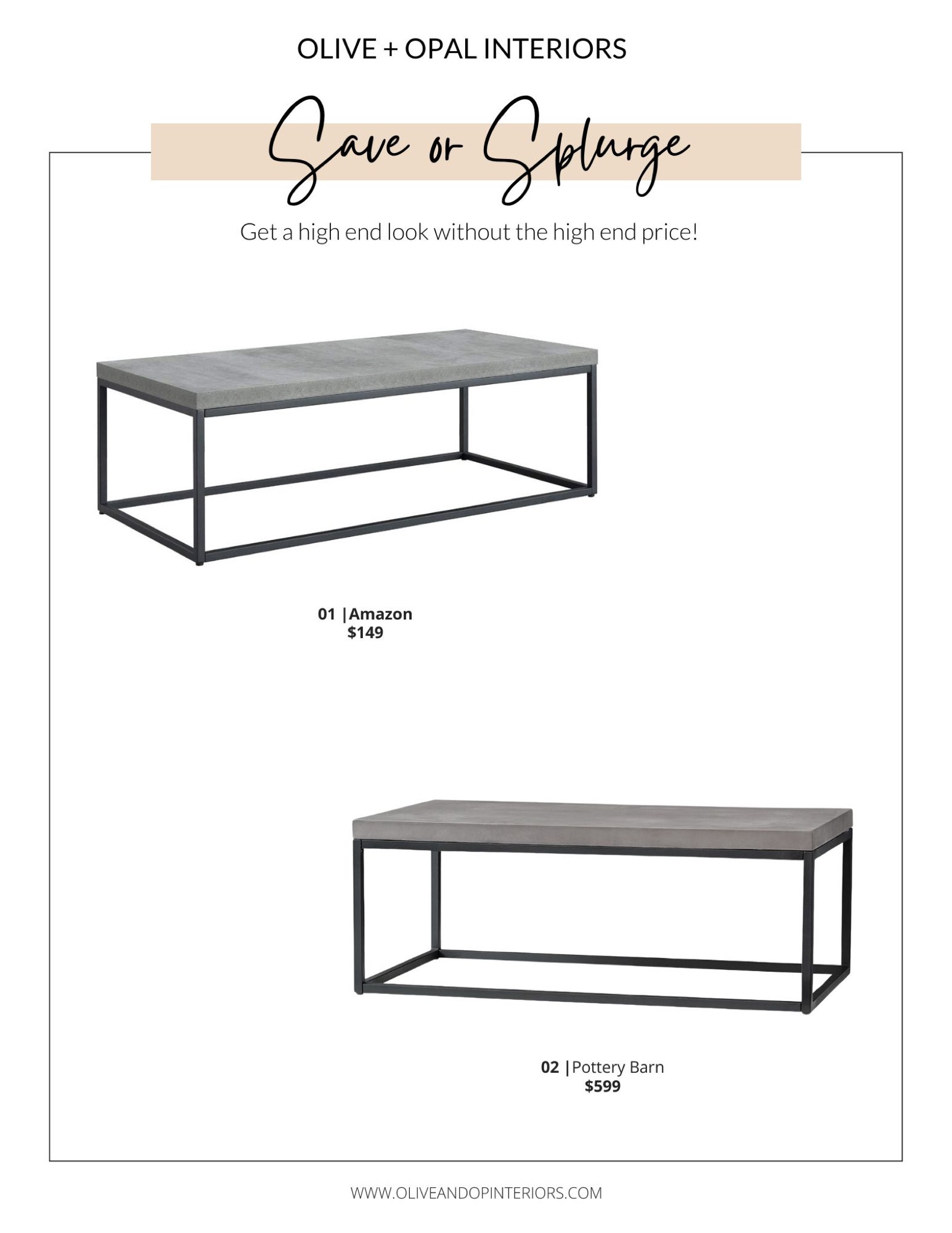 Would you splurge on this table to have real concrete?!
.
.
.
Amazon 
Pottery Barn
Faux Concrete 
Black Metal Legs
Concrete Outdoor Coffee Table
Wrought Iron Legs
Industrial 
Eclectic 
Modern 
Transitional 

#LTKhome #LTKstyletip #LTKbeauty