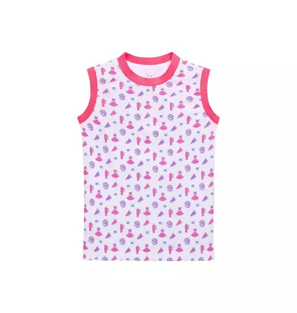Girls Muscle Tank - Cheer Print | Janie and Jack