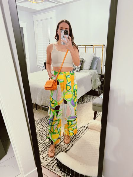 Summer outfit, printed pants, casual summer style. 
Fun printed pants are my new go-to.

#LTKunder50 #LTKfit #LTKFind