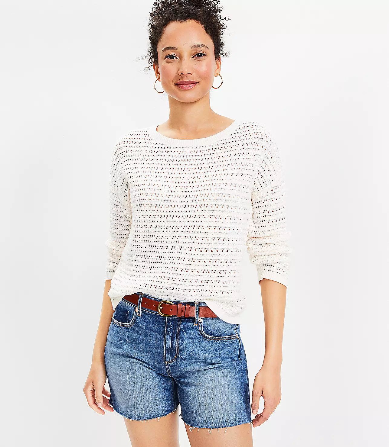 Crochet Sweater | LOFT
