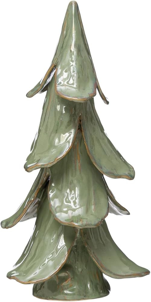 Creative Co-Op Handmade Stoneware Tree, Mint, Reactive Glaze Finish | Amazon (US)