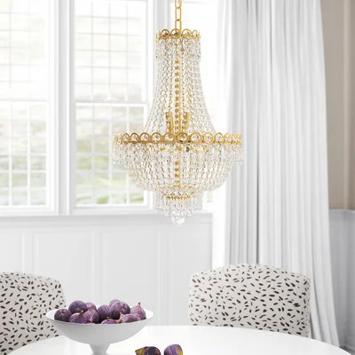 Stoltz 8 - Light Unique Empire Chandelier with Crystal Accents | Wayfair North America