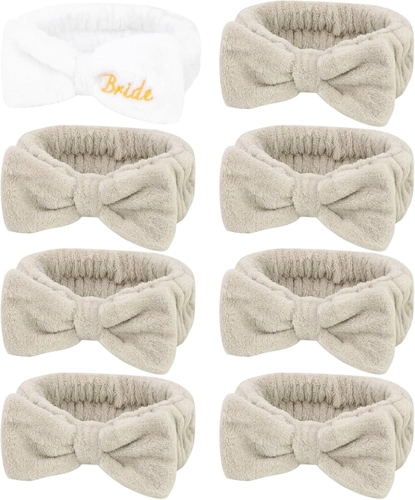 Bachelorette Party Favor Set Bride Spa Headband Bride Headband and Bridesmaid Headband Skincare H... | Amazon (US)