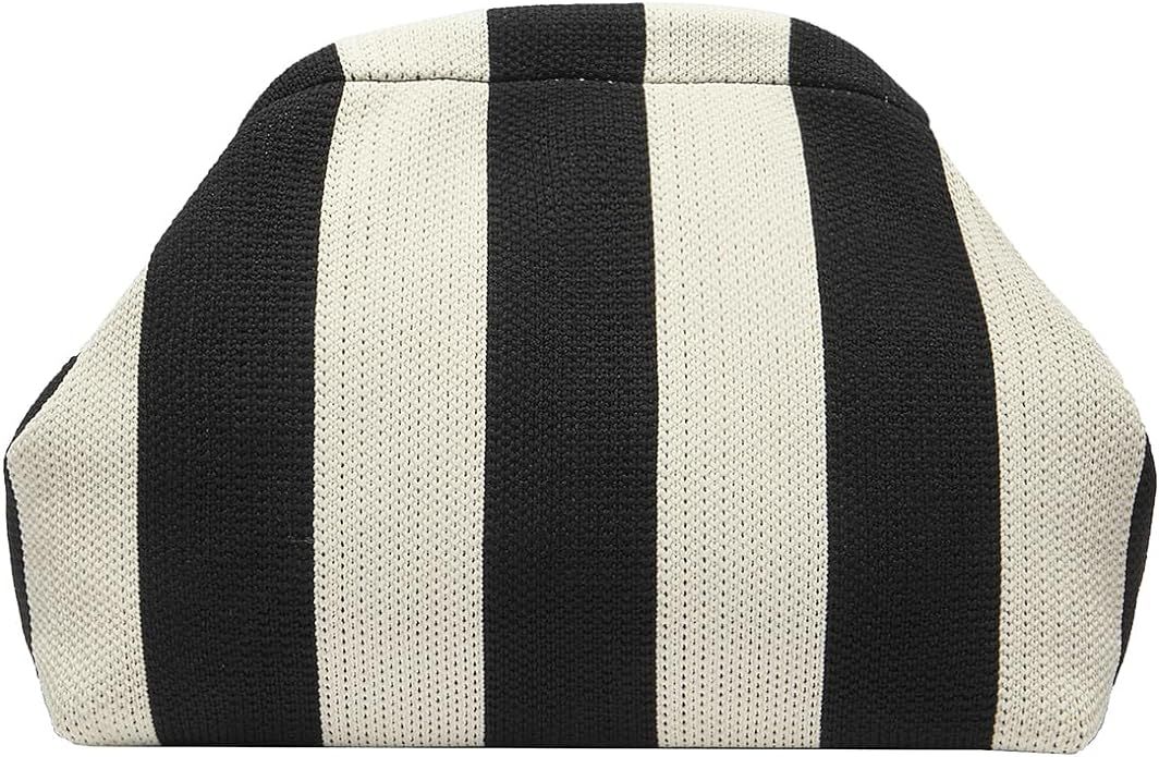 Verdusa Women's Colorblock Clutch Handbags Casual Crochet Bag Small Purse | Amazon (US)