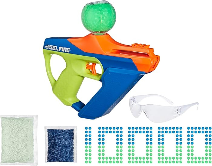 Nerf Pro Gelfire Nightfall Uproar Full Auto Blaster, 150 FPS, 10,000 Rounds, Glow in The Dark Bla... | Amazon (US)