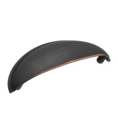 Amerock Ravino 3 inch (76mm) Center-to-Center Oil-Rubbed Bronze Cabinet Cup Pull, 10 Pack | Target