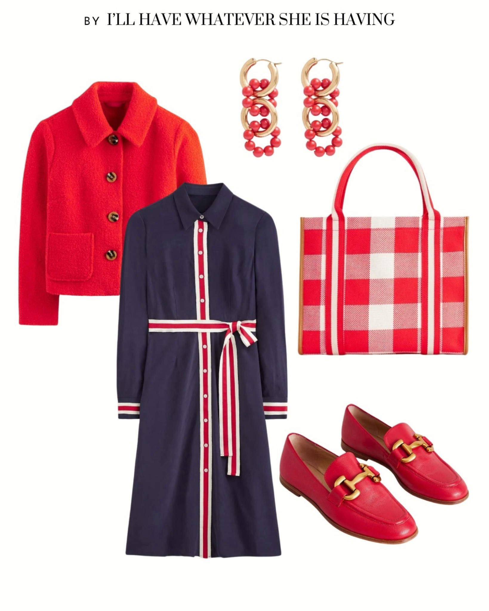 Valentine’s Day Outfit | Vacation Outfit | Date Night Outfit | Red jacket outfit | Office Outfit | Office Wear | Business Casual | Work Outfit | Red Outfit | Classic Style | Classic Outfit | Chic Outfit | Boden Outfit | Red Loafers | Navy Dress | Blue and Red Outfit | Blue Red White Outfit | Red Plaid Bag | Red Earrings | Red Jackett
#ltkfinds #ltkfashion #valentinesday #officewear #officeoutfit #classicoutfit

#LTKshoecrush #LTKSeasonal #LTKworkwear