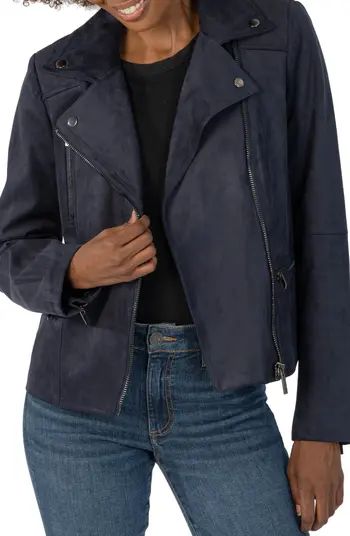 KUT from the Kloth Quinn Faux Suede Moto Jacket | Nordstrom | Nordstrom
