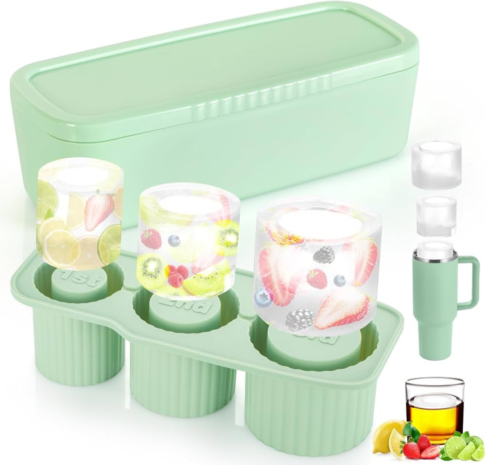 Ice Mold for Stanley Cup 20-30-40 oz - Ice Cuble Tray for Stanley Tumbler Accessories BPA-Free Ea... | Amazon (US)