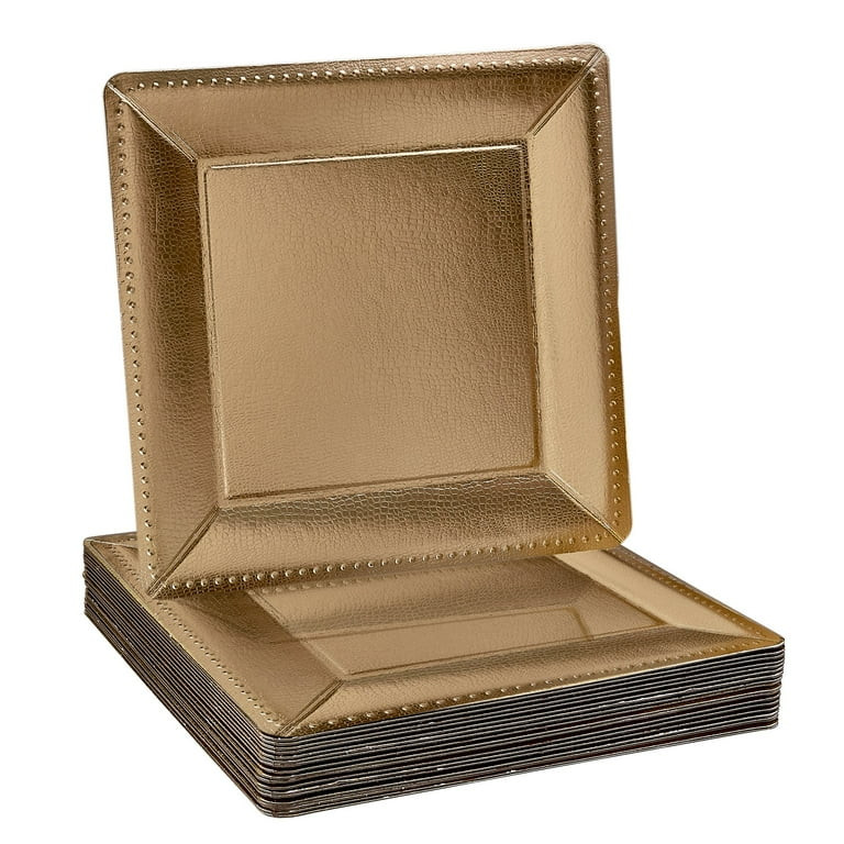 PARTY DISPOSABLE 20 PC SQUARE CHARGER SET | 20 Charger Dinner Plates | Heavy duty Paper Plates | ... | Walmart (US)