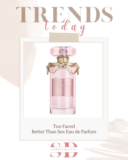 Too Faced’s Better Than Sex perfume is back in stock! Scented: Golden Amber, Cedarwood, Passionfruit. 😍

| perfume | eau de parfum | beauty | makeup | too faced | TikTok | trending |

#LTKFind #LTKstyletip #LTKbeauty