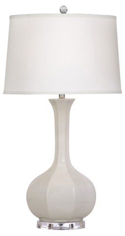 Bailey Table Lamp, White | One Kings Lane