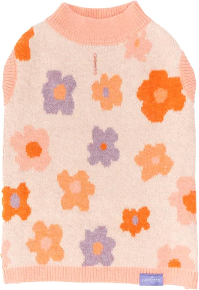 Lucy & Co. The Let's Groove Sweater - X-Large - Purple & Coral Floral | Amazon (US)