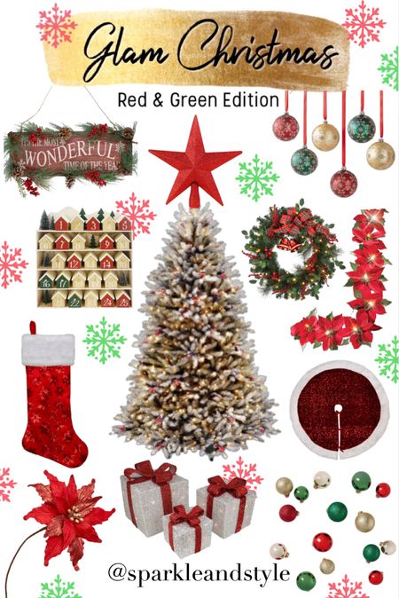 Glam Christmas: Red and White Edition ❤️💚 Christmas decor, Christmas tree, Christmas ornaments, Christmas ribbon, Christmas tree skirt, christmas stocking, Christmas wreath, Christmas tree topper, Christmas stocking holder, red and green Christmas decor, green Christmas tree, red and green Christmas ornaments, red velvet Christmas ribbon, red and White pom pom Christmas tree skirt, red, white, and green snowflake christmas stocking, red and green in gold sleigh ornament decoration, Christmas angel tree topper, red Christmas pillow with silver beaded and embroidered snowflakes, red and green Christmas decor, green glitter bow ornament, glitter ornaments, candy cane ornaments, peace, love, and joy heart ornaments, velvet quilted Christmas stocking, gold and silver accent ornaments, traditional Christmas decor, home interior, home decor, home accessories, home decoration, glam Christmas decor, girly girl Christmas, Luxe Christmas, elegant Christmas, classy Christmas, Christmas tree decorations, Christmas decorations

#LTKhome #LTKSeasonal #LTKHoliday