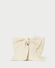 Violet Cream Woven Bow Crossbody | Loeffler Randall