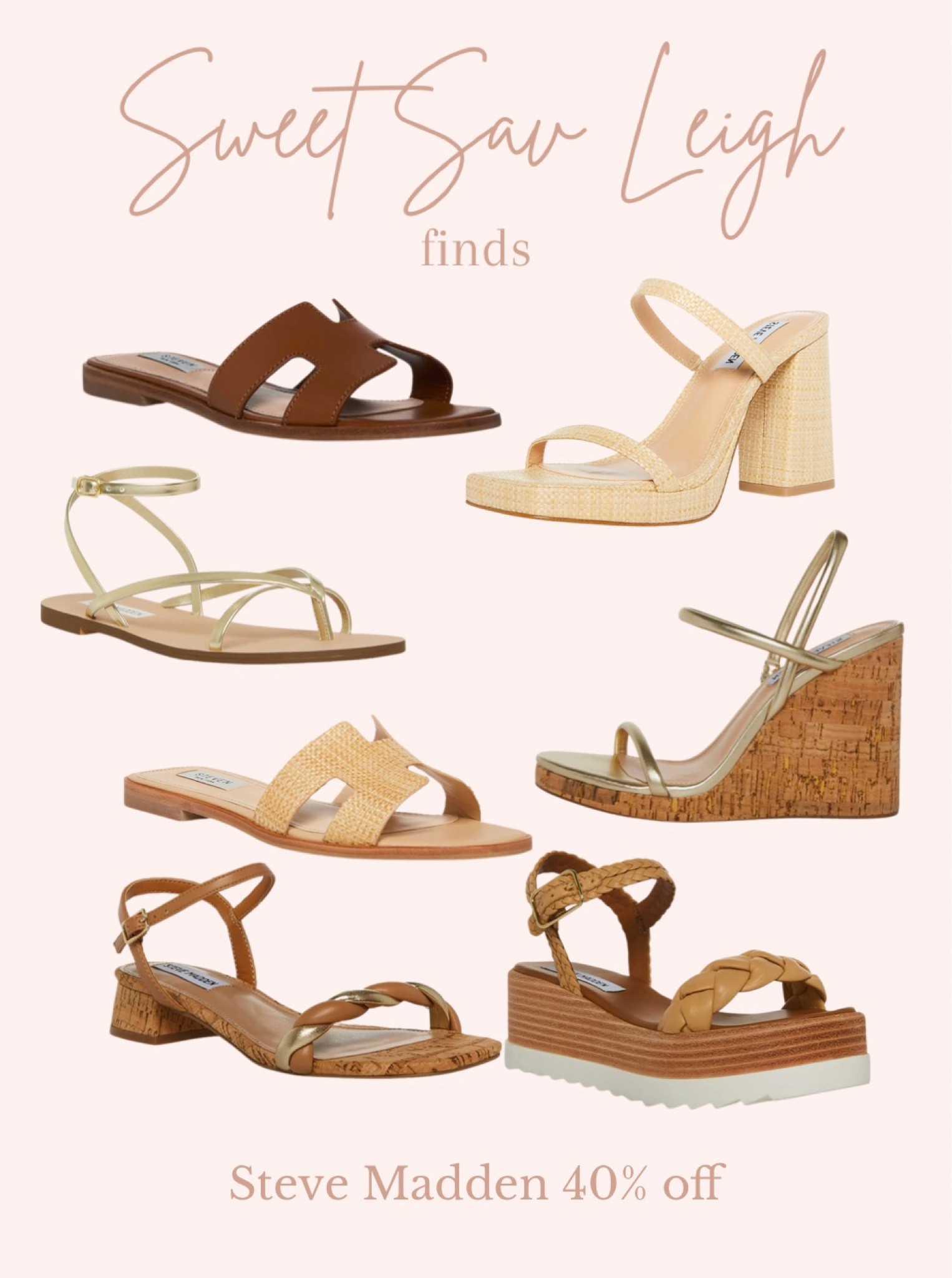 Steve Madden Memorial Day sale- 40% off select styles! 

#LTKFind #LTKshoecrush #LTKSeasonal