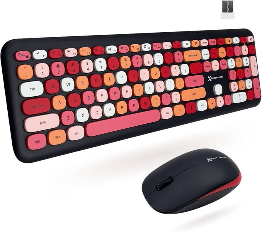 X9 Performance Cute Keyboard and Mouse Combo - 2.4Ghz Wireless - Transform Your Space with a Colo... | Amazon (US)