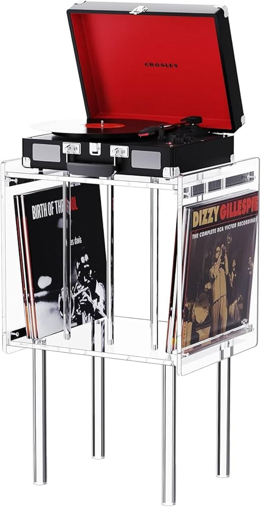 solaround Record Player Stand,Turntable Stand Record Player Shelf with Vinyl Storage Record Playe... | Amazon (US)