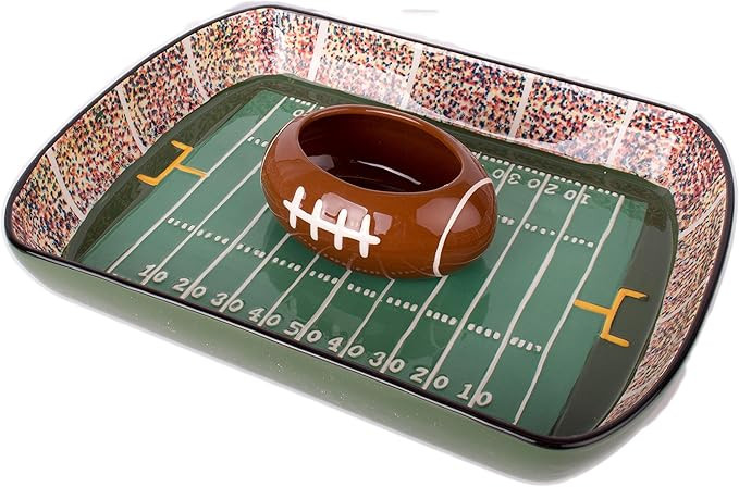 Football Stadium Chip And Dip Sports Serving Set | Amazon (US)