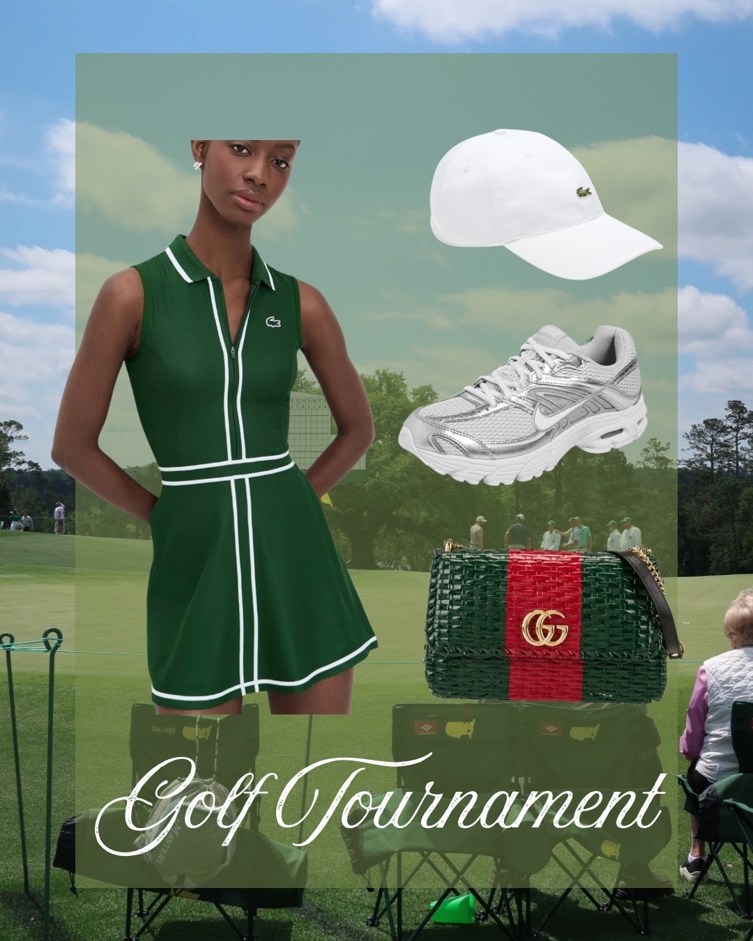 Golf tournament golf outfit Lacoste Gucci Augusta the masters 

#LTKootd