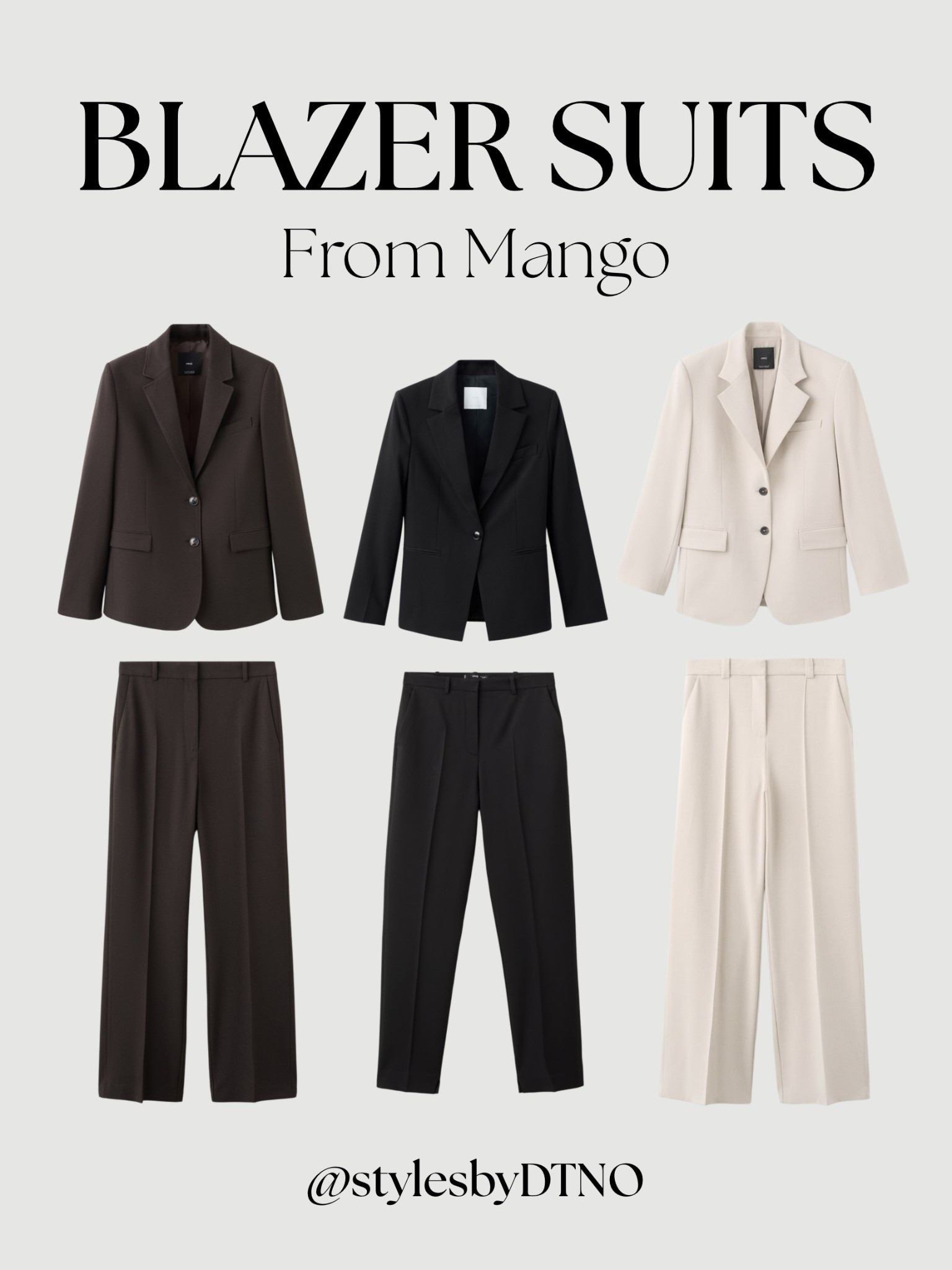 Neutral toned blazer suits from Mango!! Sizes are selling out fast, don’t wait to add these spring essentials to your cart (scroll below for more options)

Tags: Spring Fashion, New Arrivals, Best Sellers, Co ord Sets, Outfit Ideas, What To Wear, Back In Stock, Matching Set, Neutral Fashion, Workwear, Office Outfit,

#LTKootd #LTKSeasonal #LTKSpringSale