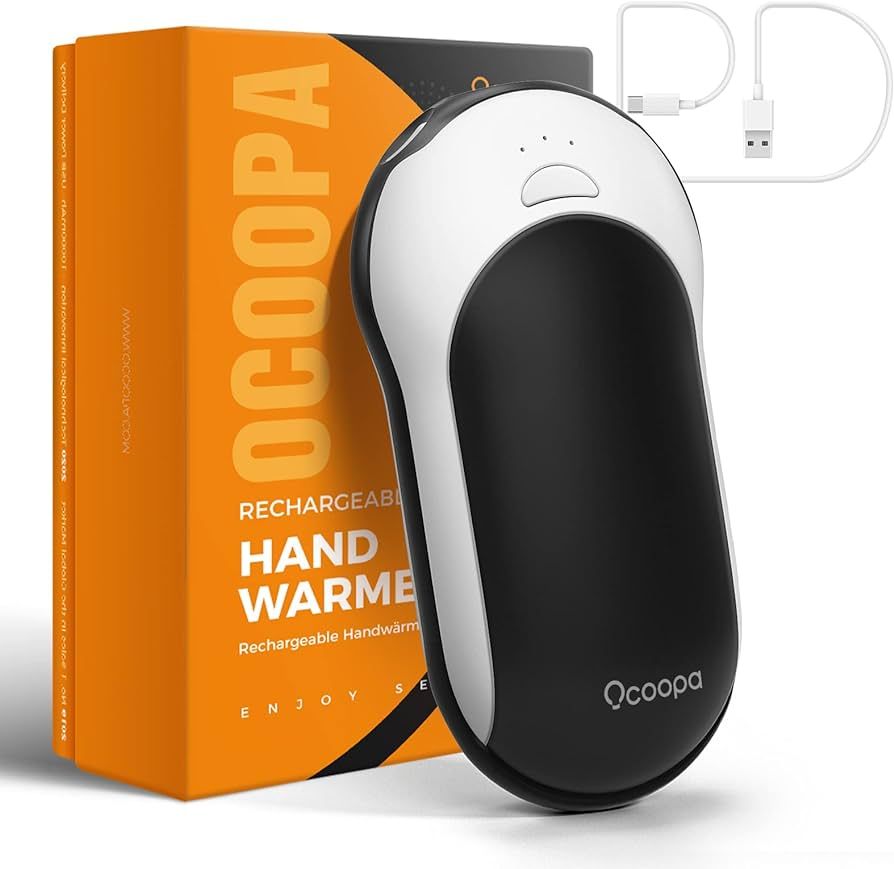 OCOOPA Quick Charge Hand Warmers Rechargeable, 10000 mAh Electric Hand Warmer Power Bank PD, 15hr... | Amazon (US)