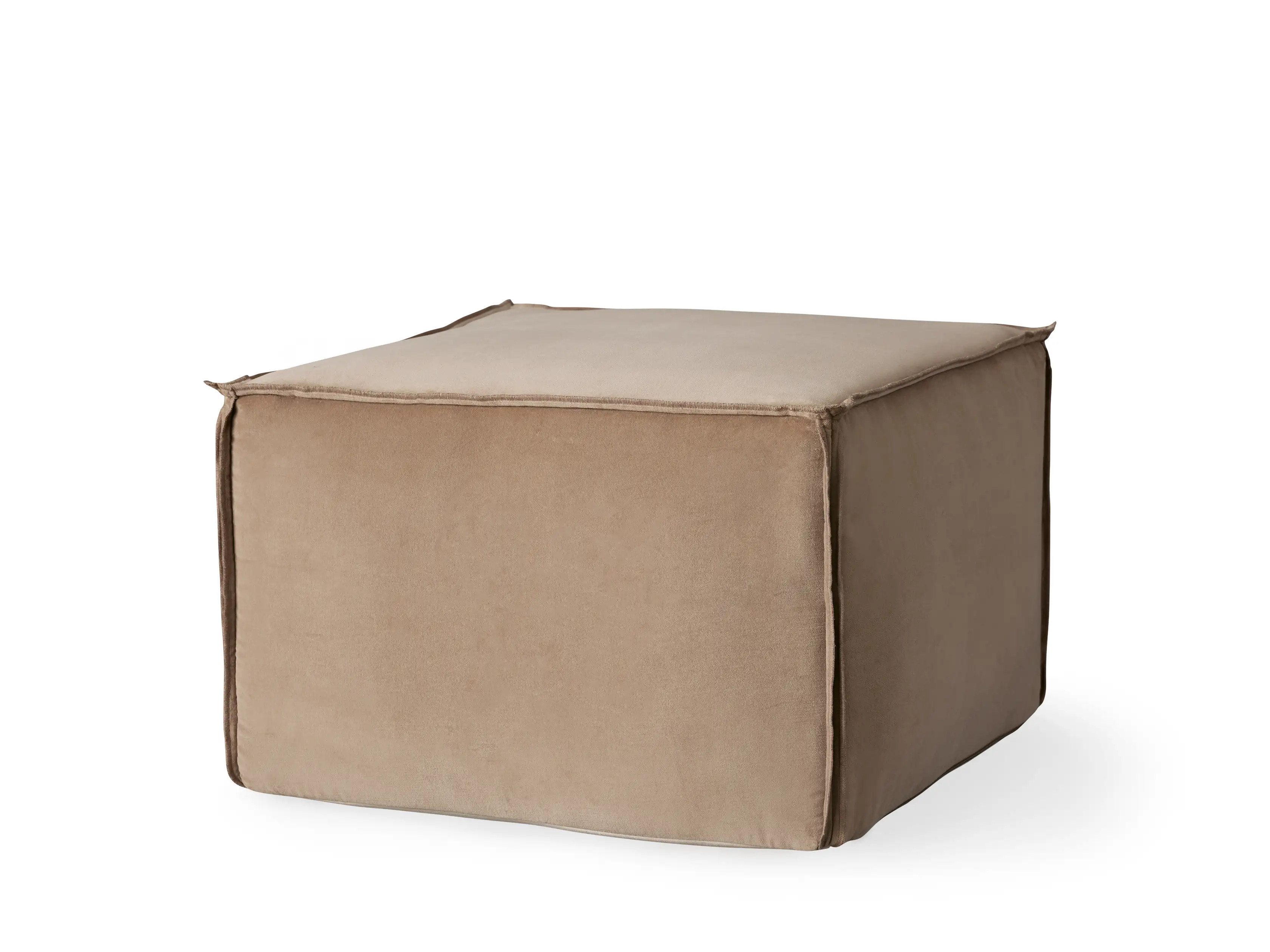 Washed Velvet Pouf | Arhaus