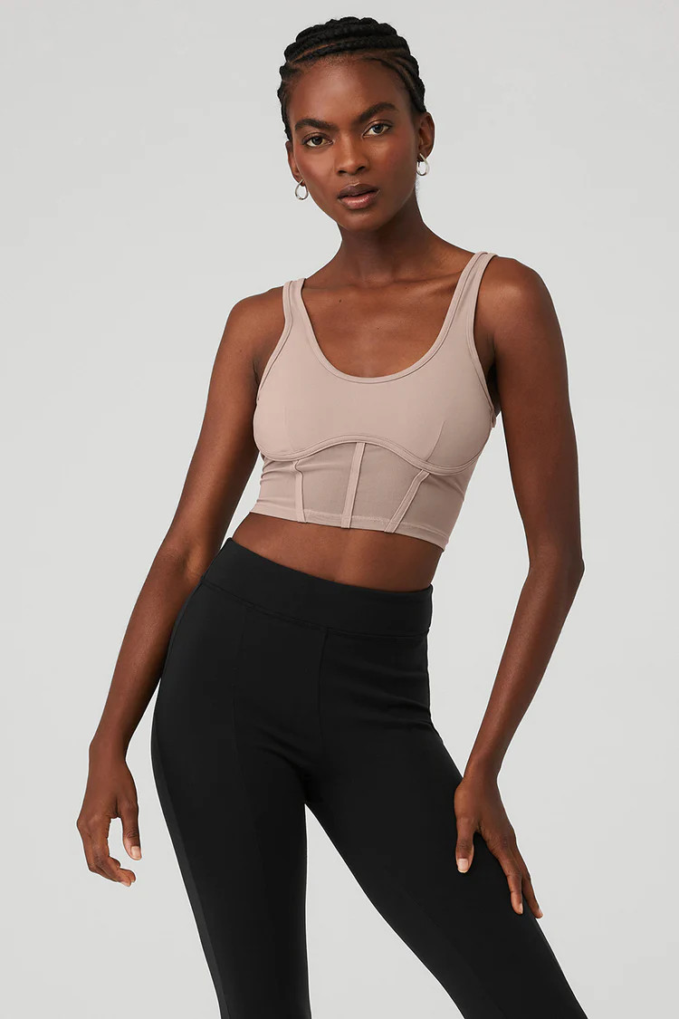 Airbrush Mesh Corset Tank | Alo Yoga (US)