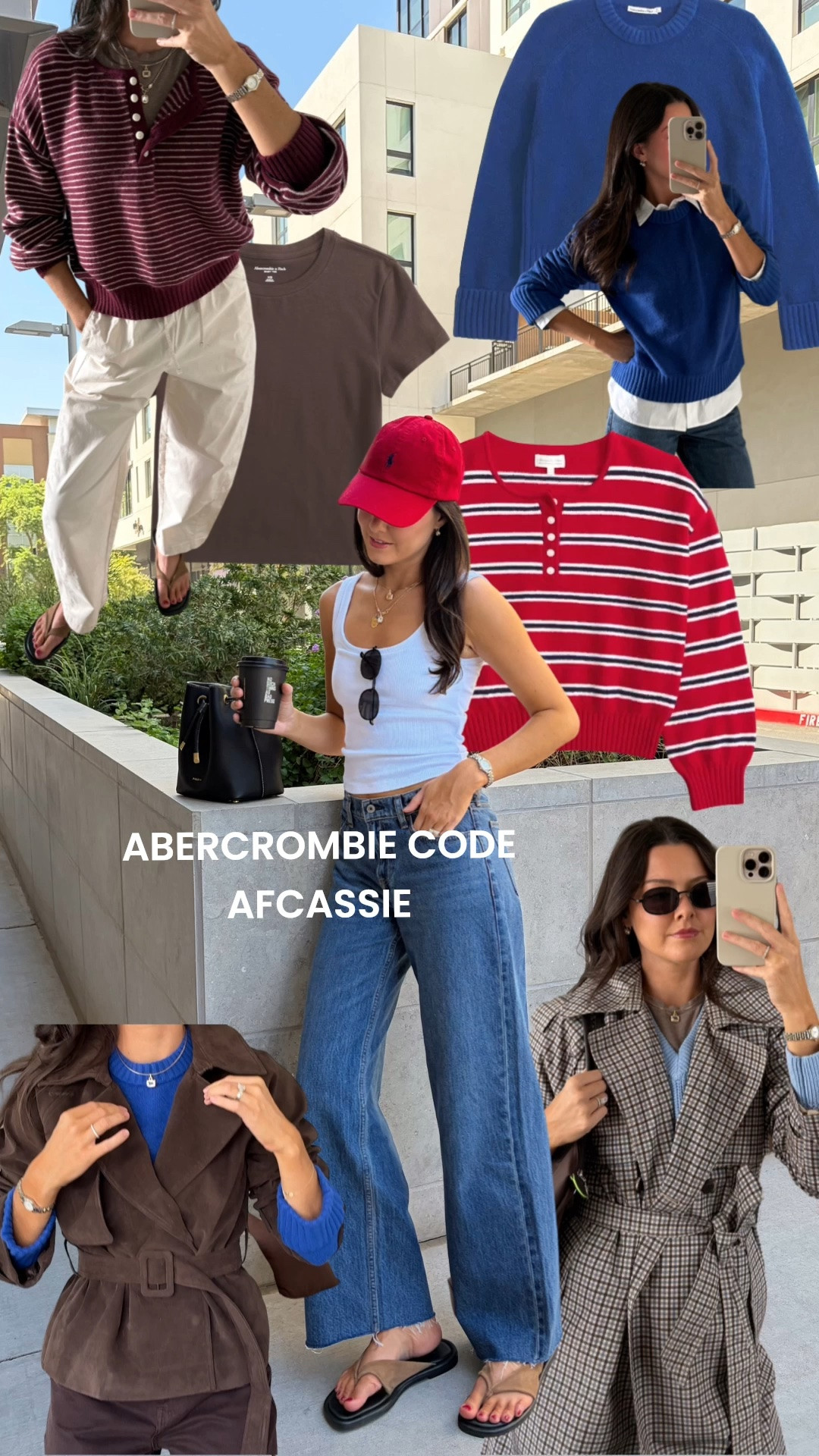 Code AFCASSIE is live at Abercrombie this weekend! I am 5’7” and wear size XS/25 regular length! 

Use code AFCASSIE to get an additional 15% off almost everything in stores and online at checkout from September 10, 2026 to September 14, 2026 in US/CA. Exclusions apply. See details online.