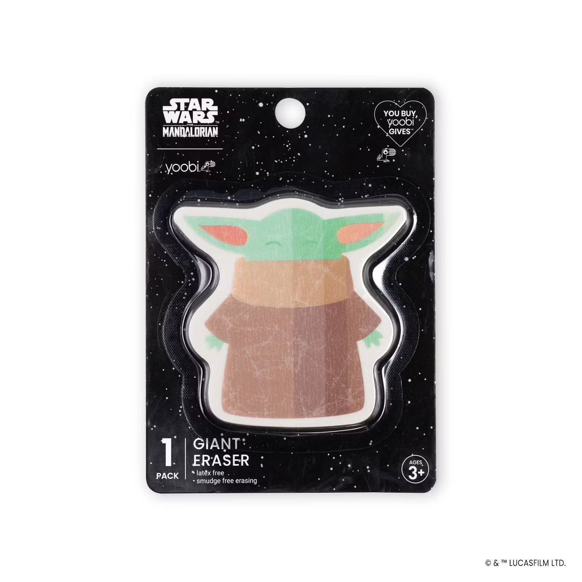 Yoobi Star Wars Eraser Giant Grogu | Target