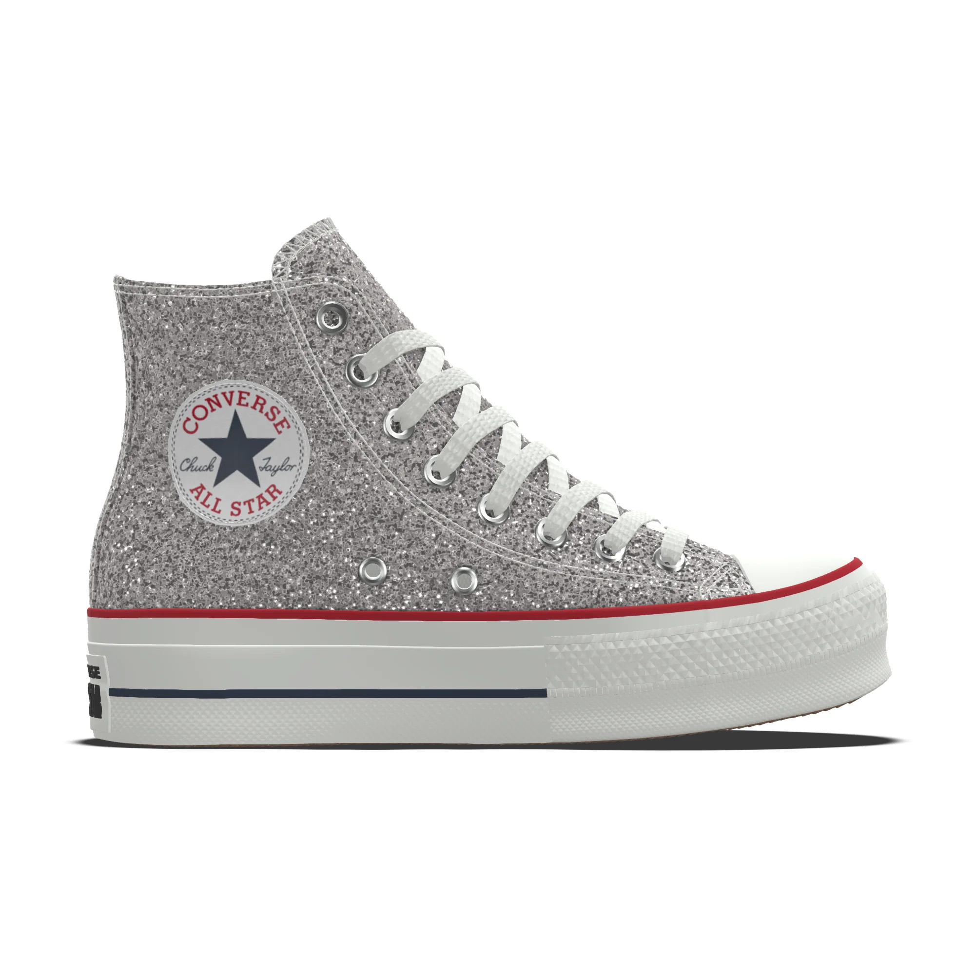 Custom Chuck Taylor All Star Lift Platform Glitter By You | Converse (US)