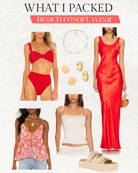 Beach resort wear ❤️ what I packed for Hawaii ☀️

Summer dress, sandals, swimsuit, Beach outfit, vacation outfit, summer outfit, pool outfit, resort wear, Hawaii outfit, wedding guest dress, travel outfit, red dress, red bikini, floral tank, gold hoop earrings, revolve, Christine Andrew 

#LTKSwim #LTKFindsUnder100 #LTKStyleTip