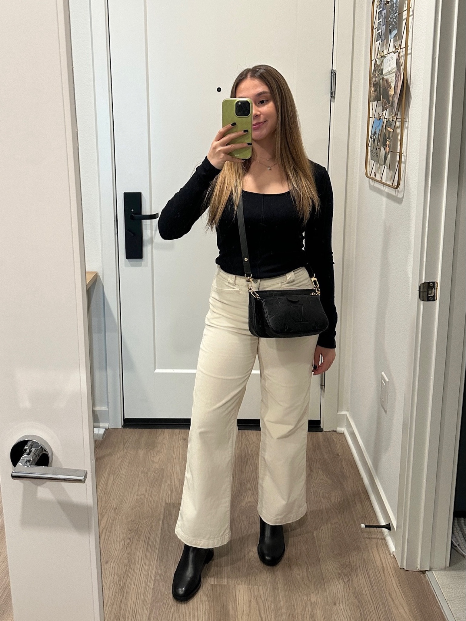 OOTD - this black and white outfit has been my go to recently! wearing a size XS in the top and 25 petite in the pant for reference 🖤

#LTKSeasonal #LTKworkwear #LTKstyletip